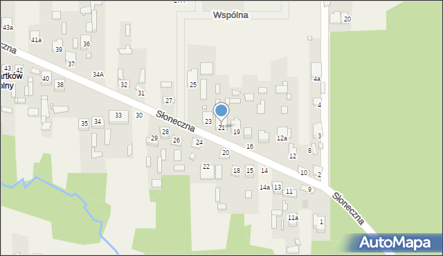 Bartków, Bartków, 21, mapa Bartków