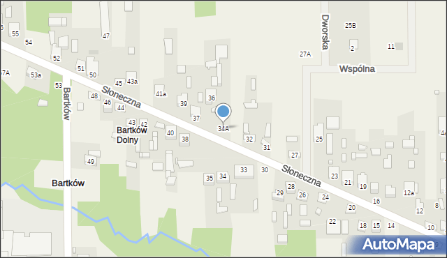Bartków, Bartków, 34A, mapa Bartków
