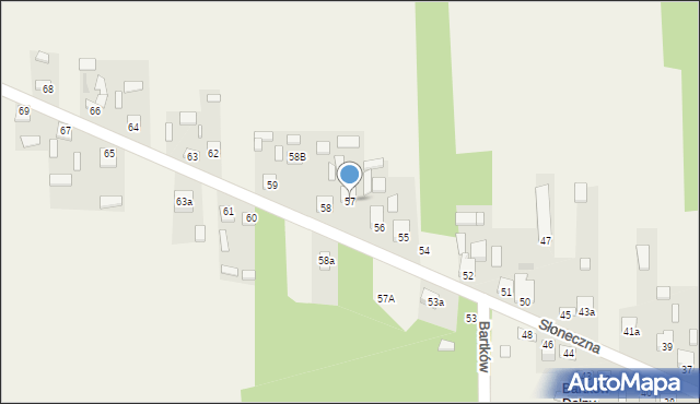 Bartków, Bartków, 57, mapa Bartków