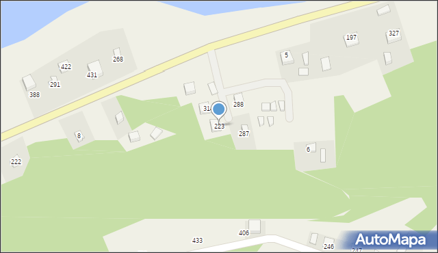 Bartkowa-Posadowa, Bartkowa-Posadowa, 223, mapa Bartkowa-Posadowa