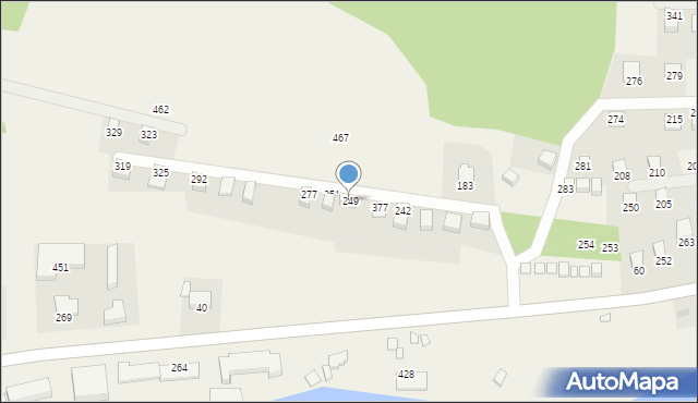 Bartkowa-Posadowa, Bartkowa-Posadowa, 249, mapa Bartkowa-Posadowa