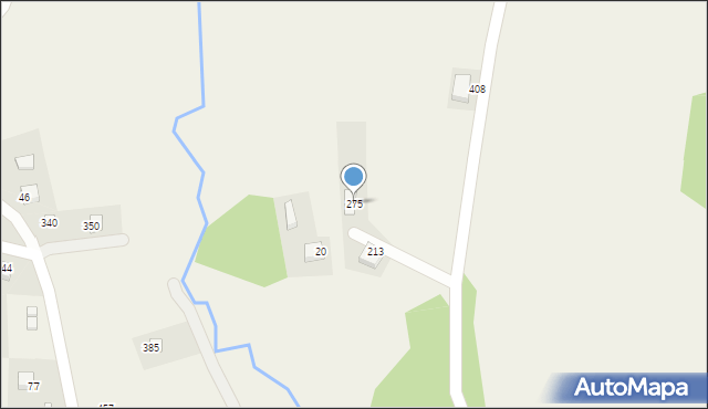 Bartkowa-Posadowa, Bartkowa-Posadowa, 275, mapa Bartkowa-Posadowa