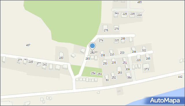 Bartkowa-Posadowa, Bartkowa-Posadowa, 281, mapa Bartkowa-Posadowa