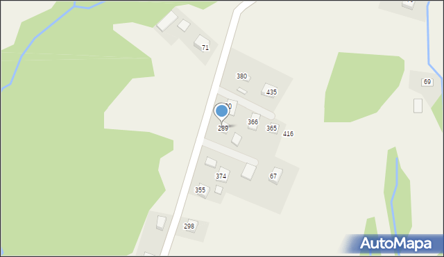 Bartkowa-Posadowa, Bartkowa-Posadowa, 289, mapa Bartkowa-Posadowa