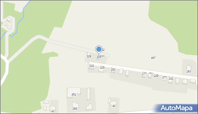 Bartkowa-Posadowa, Bartkowa-Posadowa, 323, mapa Bartkowa-Posadowa