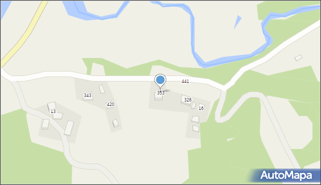 Bartkowa-Posadowa, Bartkowa-Posadowa, 353, mapa Bartkowa-Posadowa