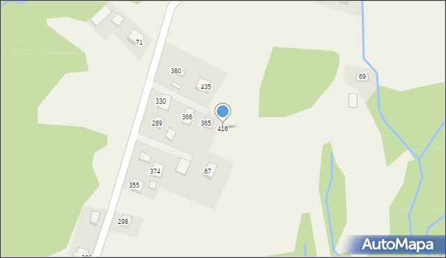 Bartkowa-Posadowa, Bartkowa-Posadowa, 416, mapa Bartkowa-Posadowa