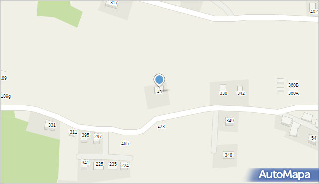 Bartkowa-Posadowa, Bartkowa-Posadowa, 43, mapa Bartkowa-Posadowa