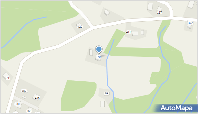 Bartkowa-Posadowa, Bartkowa-Posadowa, 70, mapa Bartkowa-Posadowa