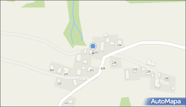Bartkowa-Posadowa, Bartkowa-Posadowa, 99, mapa Bartkowa-Posadowa