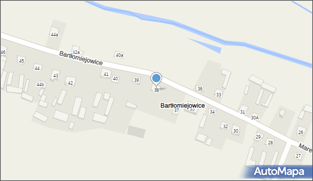 Bartłomiejowice, Bartłomiejowice, 38, mapa Bartłomiejowice
