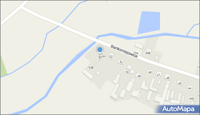 Bartłomiejowice, Bartłomiejowice, 53, mapa Bartłomiejowice