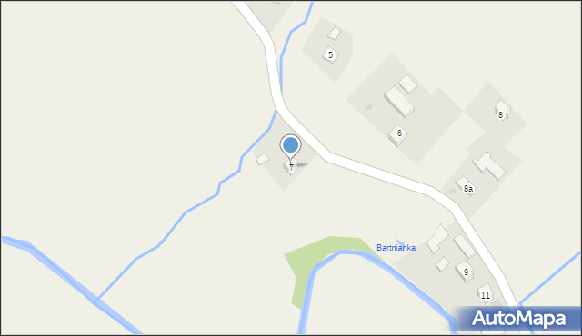 Bartne, Bartne, 7, mapa Bartne