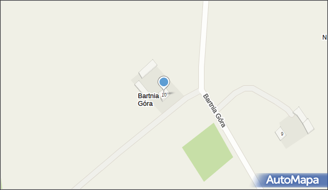 Bartnia Góra, Bartnia Góra, 10, mapa Bartnia Góra