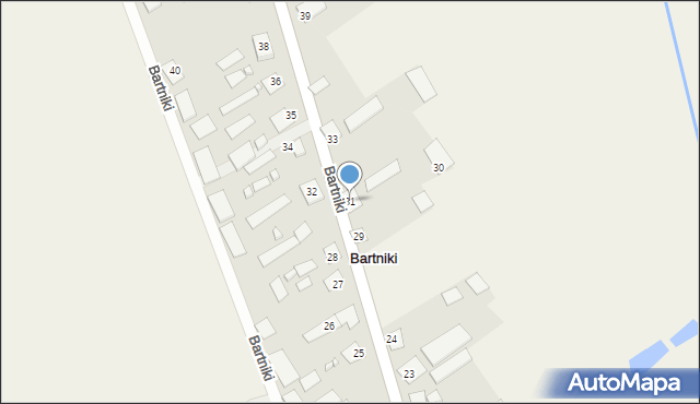 Bartniki, Bartniki, 31, mapa Bartniki