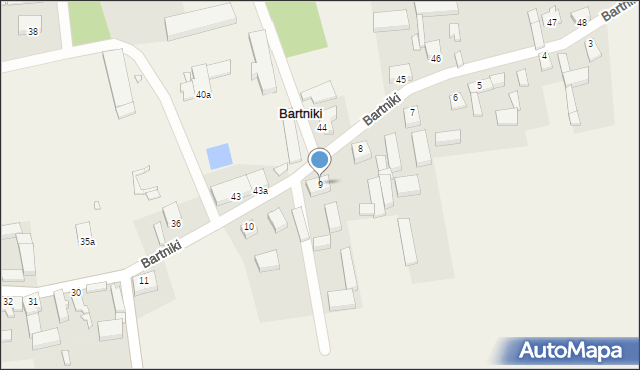 Bartniki, Bartniki, 9, mapa Bartniki