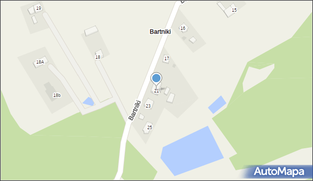 Bartniki, Bartniki, 21, mapa Bartniki