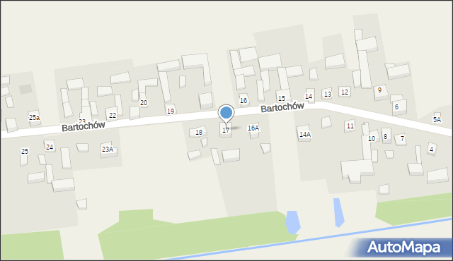 Bartochów, Bartochów, 17, mapa Bartochów