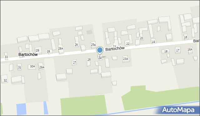 Bartochów, Bartochów, 24, mapa Bartochów