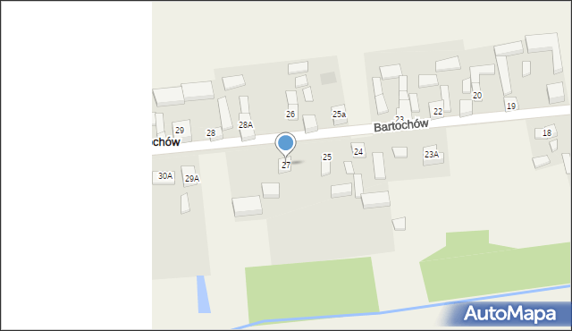 Bartochów, Bartochów, 27, mapa Bartochów