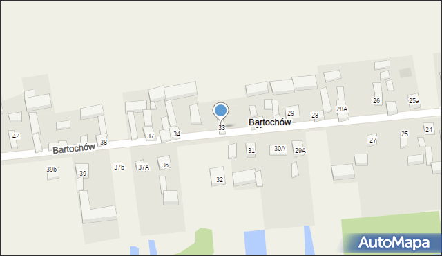 Bartochów, Bartochów, 33, mapa Bartochów