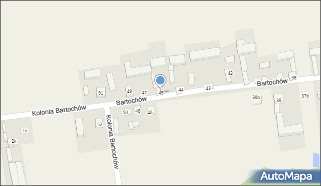 Bartochów, Bartochów, 45, mapa Bartochów