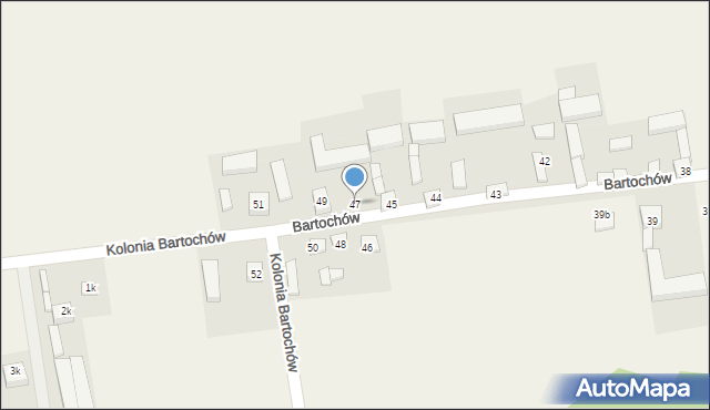 Bartochów, Bartochów, 47, mapa Bartochów