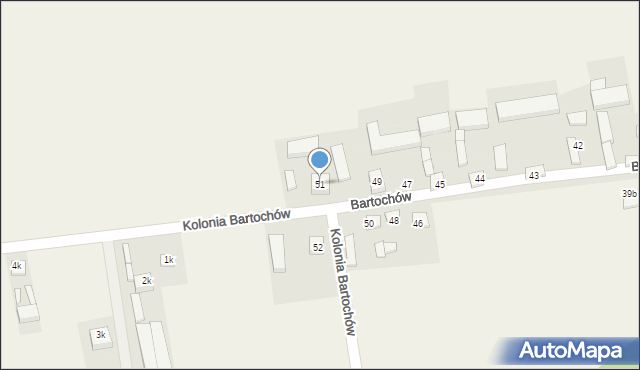 Bartochów, Bartochów, 51, mapa Bartochów