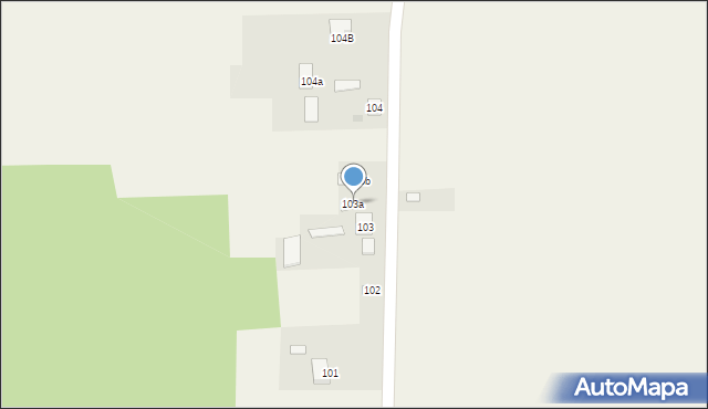 Bartodzieje, Bartodzieje, 103a, mapa Bartodzieje