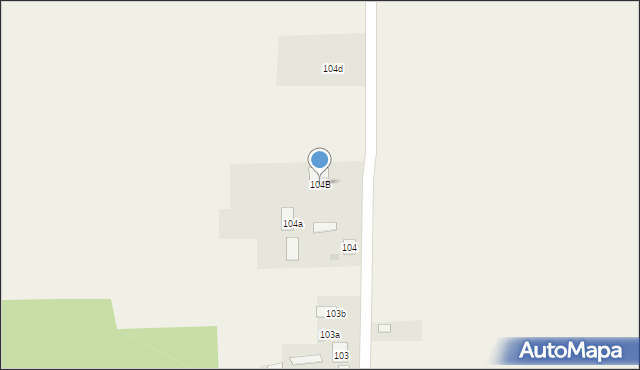 Bartodzieje, Bartodzieje, 104B, mapa Bartodzieje