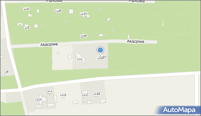 Bartodzieje, Bartodzieje, 111D, mapa Bartodzieje