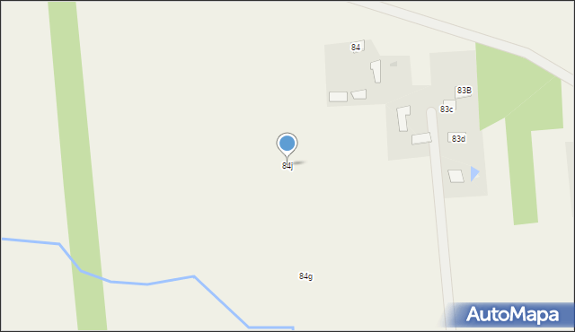 Bartodzieje, Bartodzieje, 84j, mapa Bartodzieje