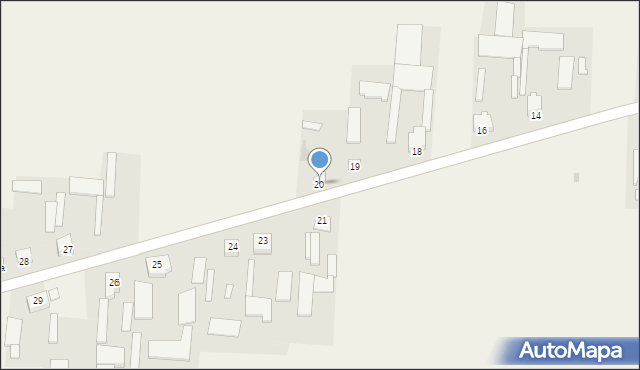 Bartodzieje, Bartodzieje, 20, mapa Bartodzieje