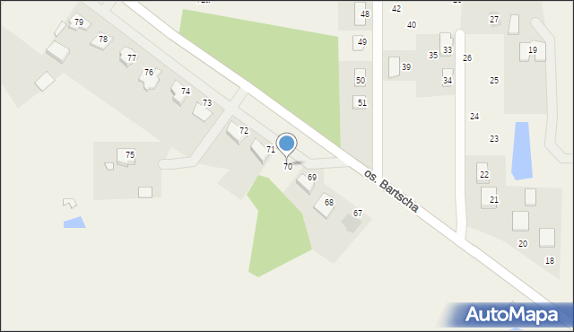 Bartodzieje, Bartodzieje, 70, mapa Bartodzieje
