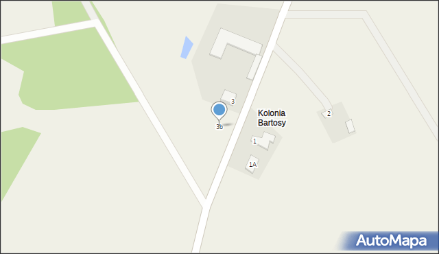Bartosy, Bartosy, 3b, mapa Bartosy