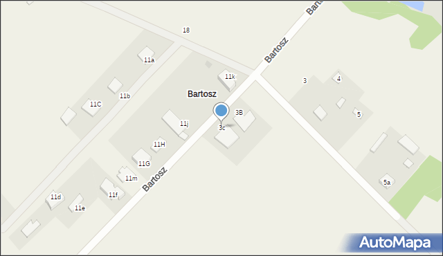 Bartosz, Bartosz, 3c, mapa Bartosz