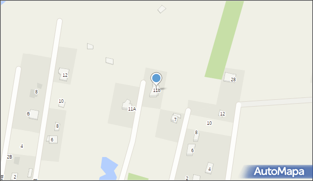 Bartosze, Bartosze, 11b, mapa Bartosze