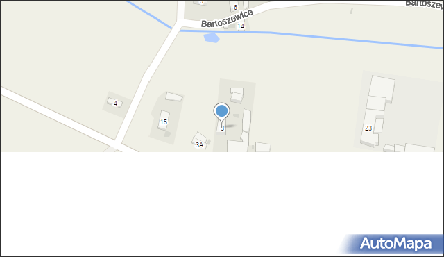 Bartoszewice, Bartoszewice, 3, mapa Bartoszewice