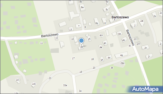 Bartoszewo, Bartoszewo, 16, mapa Bartoszewo