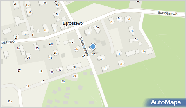 Bartoszewo, Bartoszewo, 2m, mapa Bartoszewo