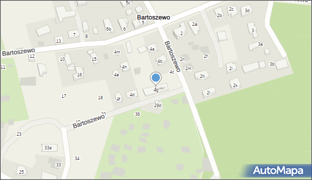 Bartoszewo, Bartoszewo, 4g, mapa Bartoszewo