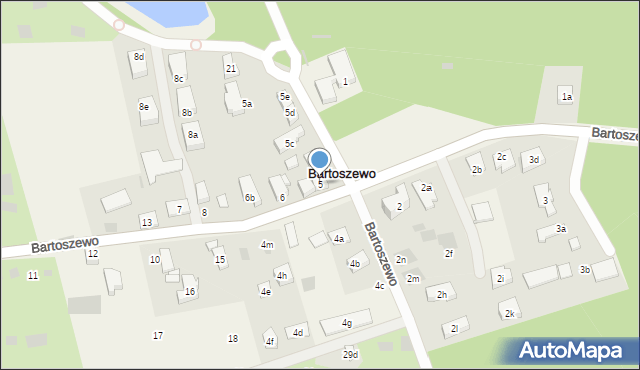 Bartoszewo, Bartoszewo, 5, mapa Bartoszewo