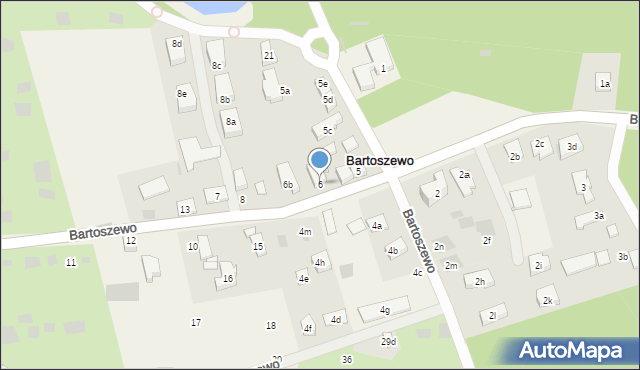 Bartoszewo, Bartoszewo, 6, mapa Bartoszewo
