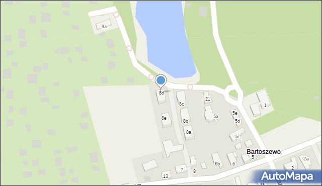 Bartoszewo, Bartoszewo, 8d, mapa Bartoszewo
