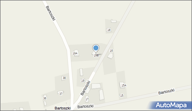 Bartoszki, Bartoszki, 19B, mapa Bartoszki