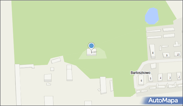 Bartoszkowo, Bartoszkowo, 7, mapa Bartoszkowo