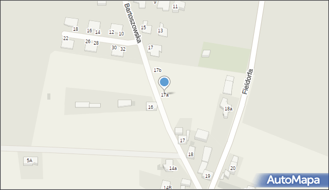 Bartoszów, Bartoszów, 17a, mapa Bartoszów