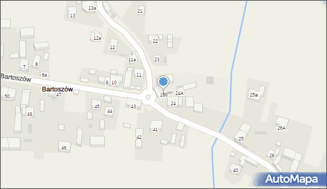 Bartoszów, Bartoszów, 18b, mapa Bartoszów