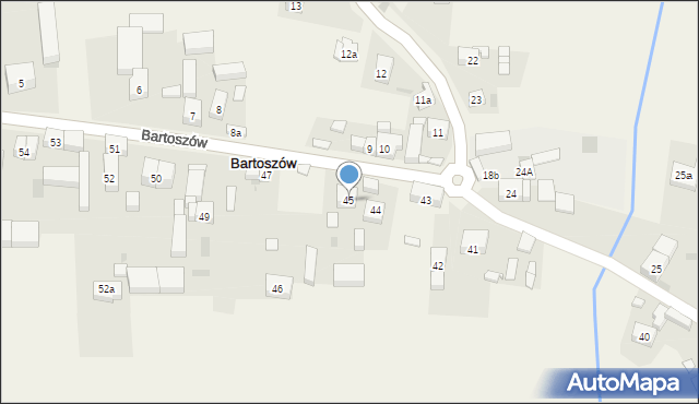 Bartoszów, Bartoszów, 45, mapa Bartoszów