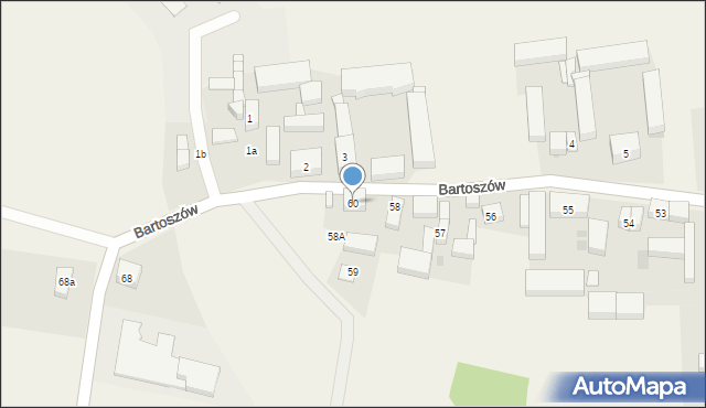 Bartoszów, Bartoszów, 60, mapa Bartoszów